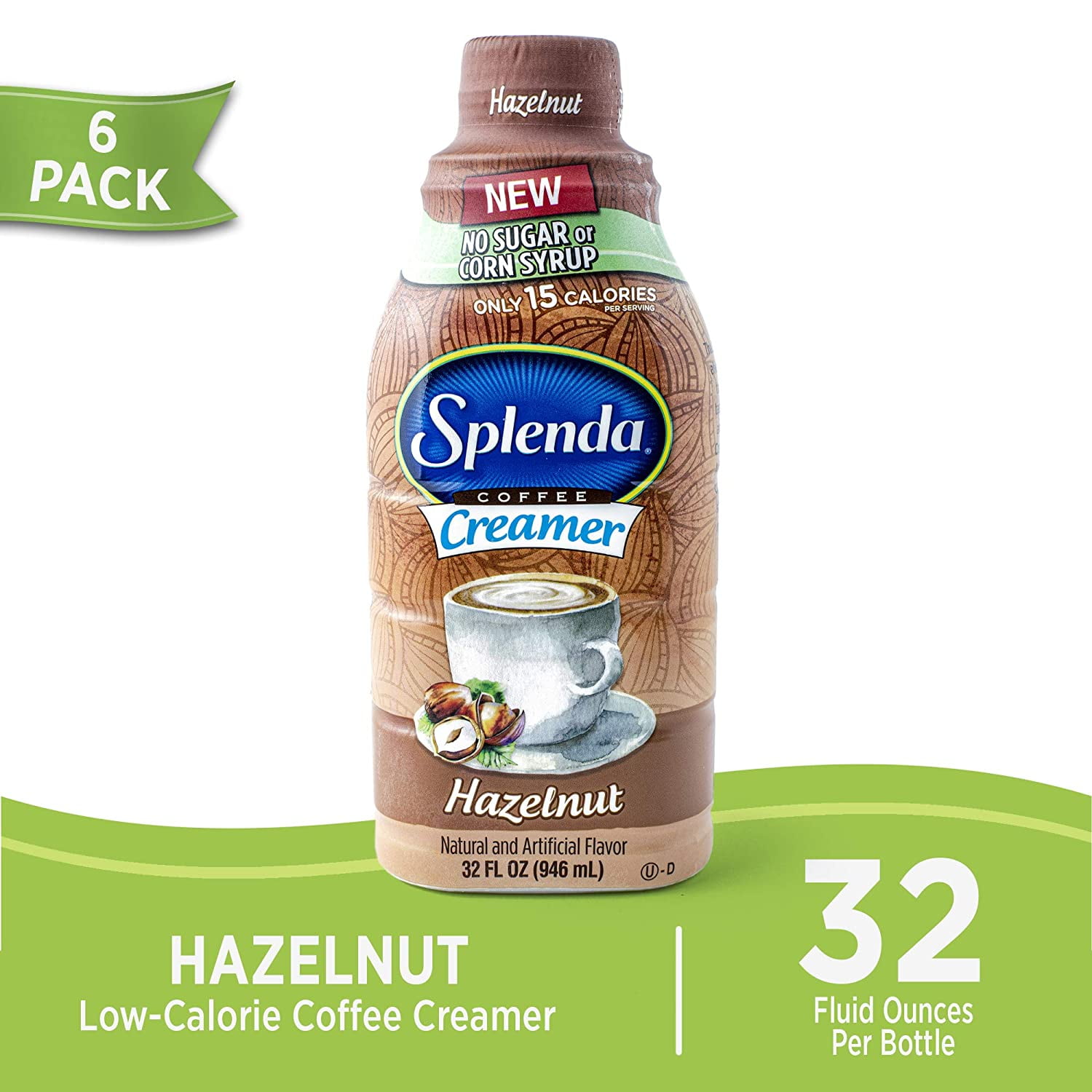 Splenda Hazelnut Coffee Syrup - 50% Reduced Sugar - Splenda®