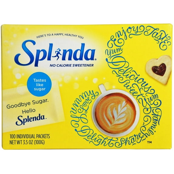 SPLENDA Sweetener Packets 100 Each (Pack of 3)