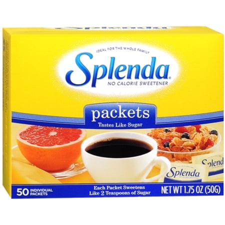 SPLENDA Sweetener Packets 50 Each (Pack of 2)