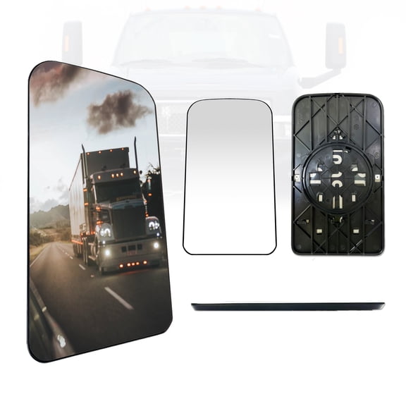 SPLENDID Replacement Mirror Glass for 2003-2009 Chevy Kodiak, 2003-2009 GMC Topkick C4500 C5500 C6500, Flat, Heated, Driver/Passenger Side