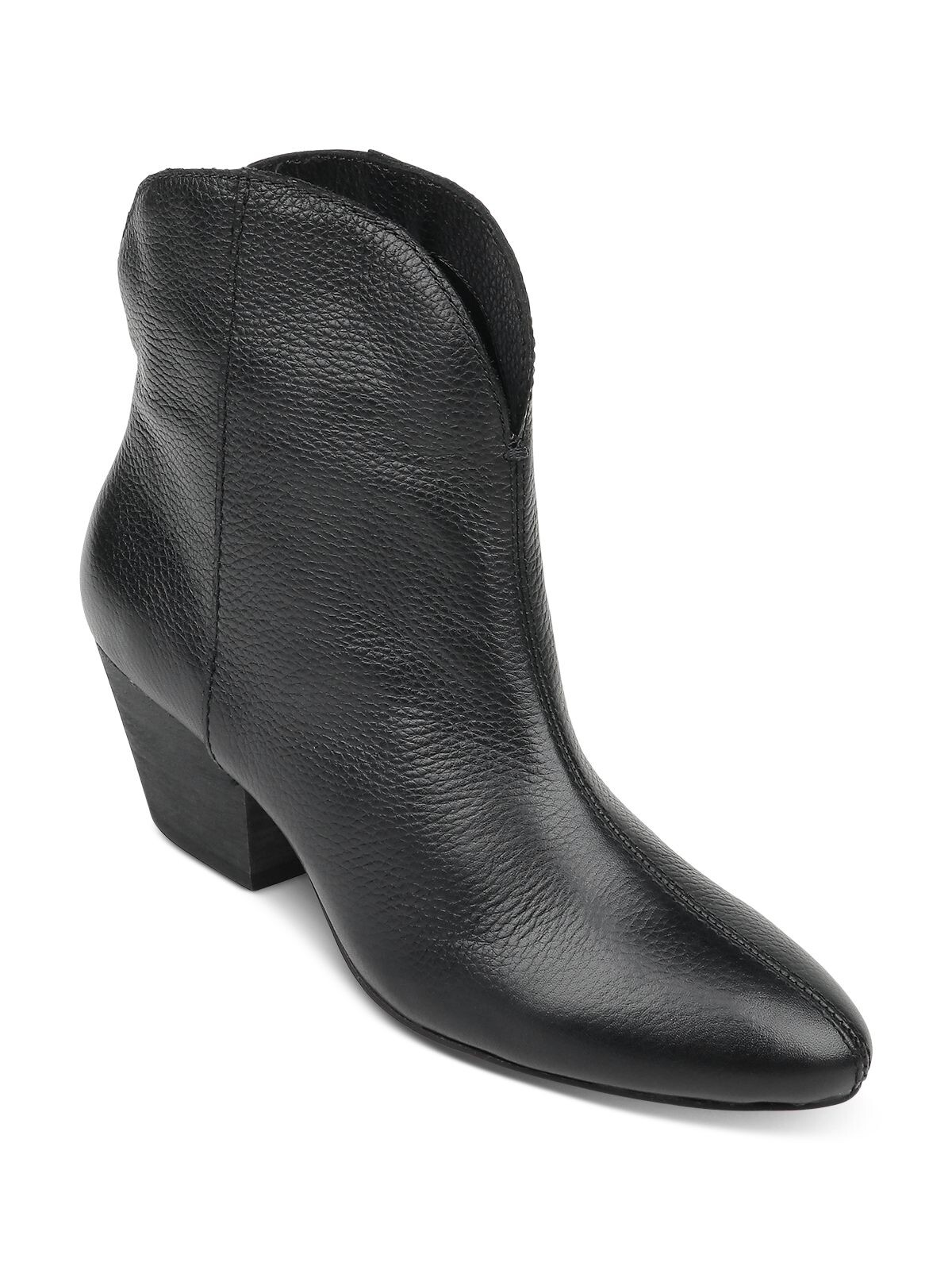 comfortable black booties with heel