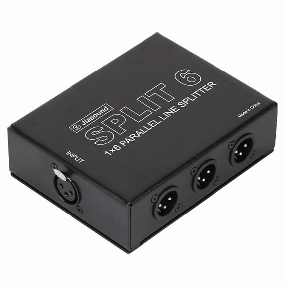 SPLIT6 XLR Socket 1 in 6 out Expander 1-in-6-out Balanced XLR Splitter