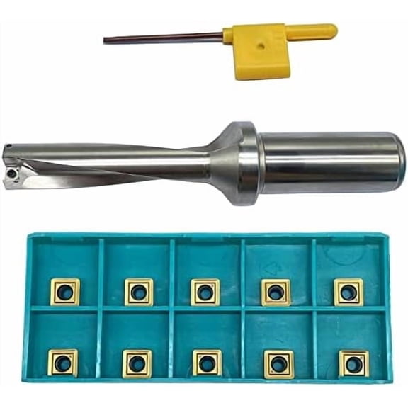 SPMG060204 10pcs + 19.5-4D-C25-SP06 SP Series 4D indexable Drill bit CNC Lathe Tools for Fast U Drill Machinery Drilling Tool.$$Tools & Hardware Other