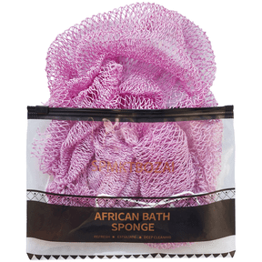 SPMKTBOZAI African Net Sponge Authentic Loofah Exfoliating Body Scrubber Bath Sponge Back Scrubber Washcloth for Shower African Scrub Exfoliator Body Care Bathing Accessories for Women（Light purple