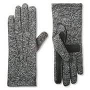 Women's Basic Spandex Winter Gloves, S/M, Black Heather