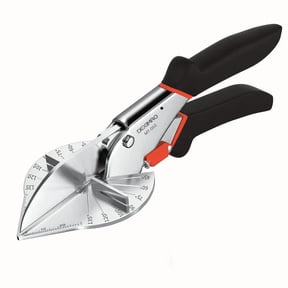 Miter Shears,Quarter Round Cutting Tool,Adjustable Angle Cutter 45°–135°,Multi Angle Miter Shears for Cutting Soft Wood,Plastic,PVC,Black