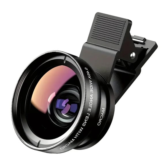 SPOCAX Phone Camera Lens,0.45x Super Wide Angle Lens,12.5x Macro Lens,Clip-On 2 In 1 Professional for phone Lens Kit,Compatible with iphone,Samsung,Pixel,Android Phones