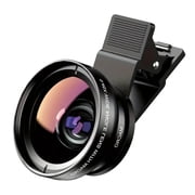 Phone Camera Lens,0.45x Super Wide Angle Lens,12.5x Macro Lens,Clip-On 2 In 1 Professional for phone Lens Kit,Compatible with iphone,Samsung,Pixel,Android Phones