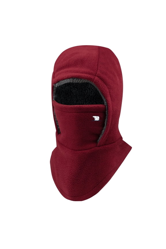 Winter Balaclava Ski Mask,Fleece Full Face Mask Neck Cover,Windproof Warmer Cycling Mask for Men Women(Red)