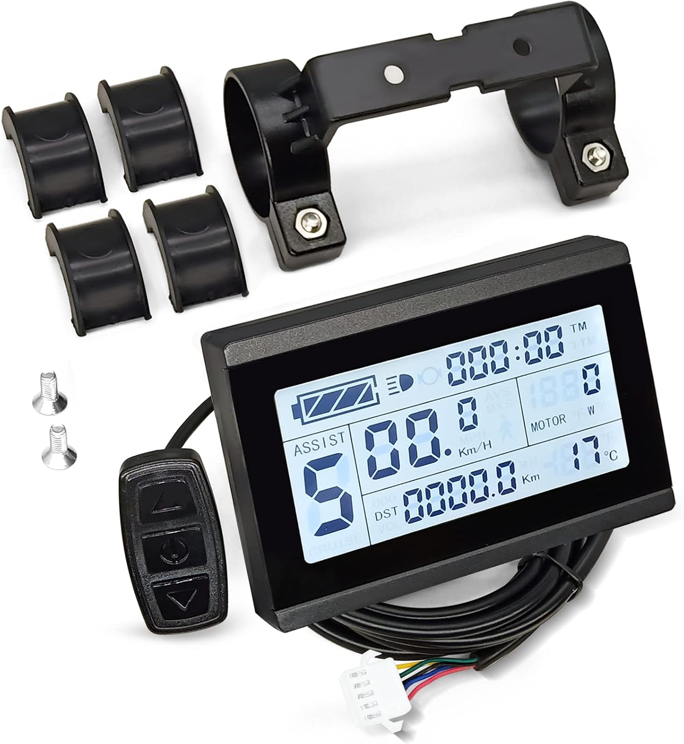 SPOECRTN EBike KTLCD3 24V/36V/48V Display with Waterproof and Normal
