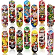 SPOKKI 14-Piece Mini Finger Skateboard Toy Deck Truck, Cool Finger Boards, 3.74x1x0.63 Inch