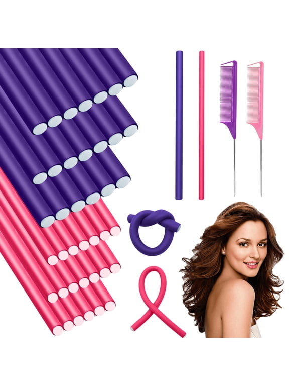 42-Piece Flexible Curling Rods Kit with Flexi Rods