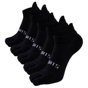 SPOKKI 5 Pairs Toe Socks for Men Women, Ankle Five Finger Socks Athletic Running Socks for Hiking, Gym & Tennis