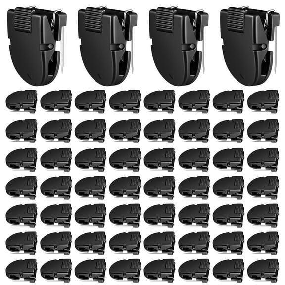 SPOKKI 60Pcs Panel Wall Clips for Fabric Panels, Standard Size, Fabric Partition Panel Wall Clip Office Photos Wall for Notes Memos