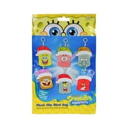 Sponge Blind Bag Plush Characters, 6 Different 4 inch Mini Plush SpongeBob characters with Clips, by Ruz