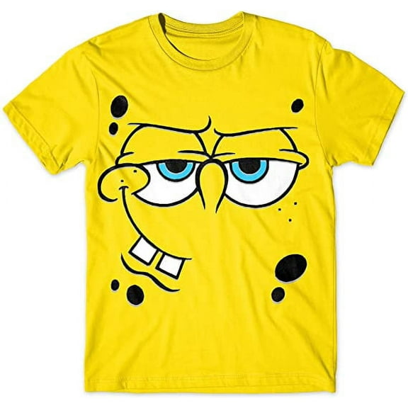 SPONGE BOB ANGRY BIG FACE MENS T-SHIRT