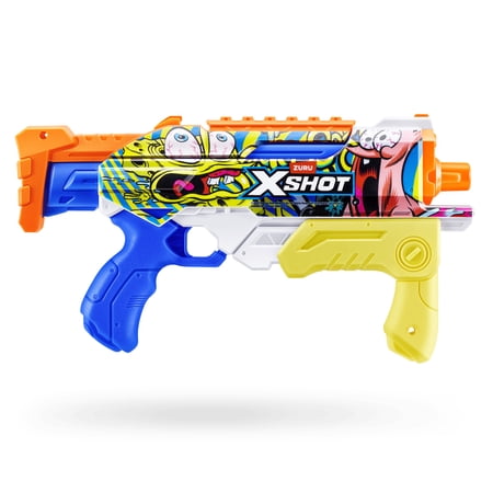 XSHOT Water SpongeBob Hyperload (33ft Range & 500ml Tank) Outdoor Water Blaster by ZURU Ages 5+
