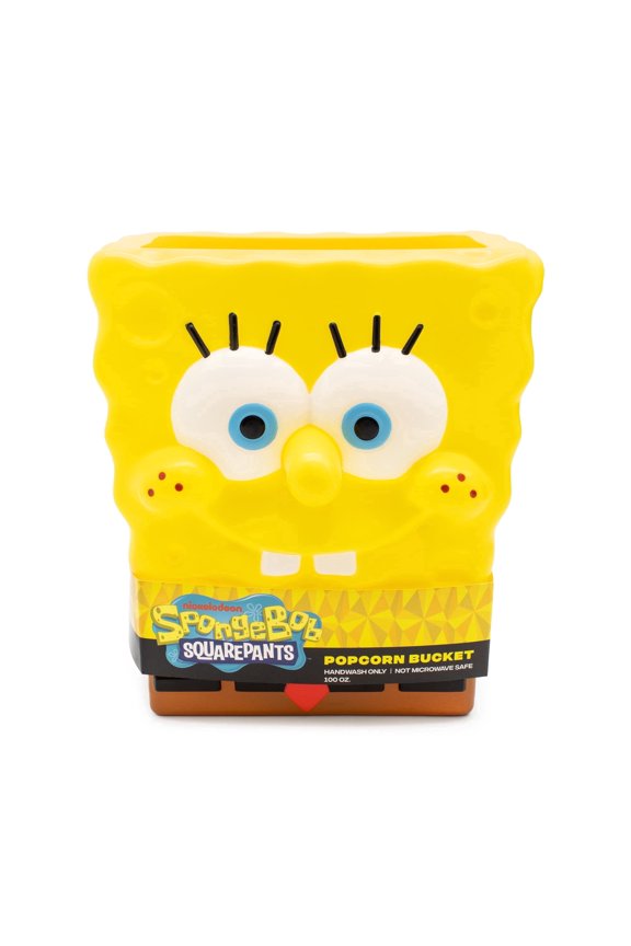SpongeBob SquarePants Molded Popcorn Bucket 8 Inch Snack Bowl