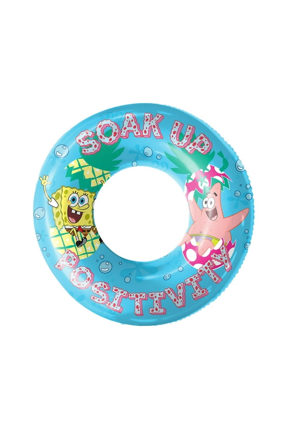 40" Inflatable Pool Ring Float for Summer Water Fun, Ages 8 to Adult