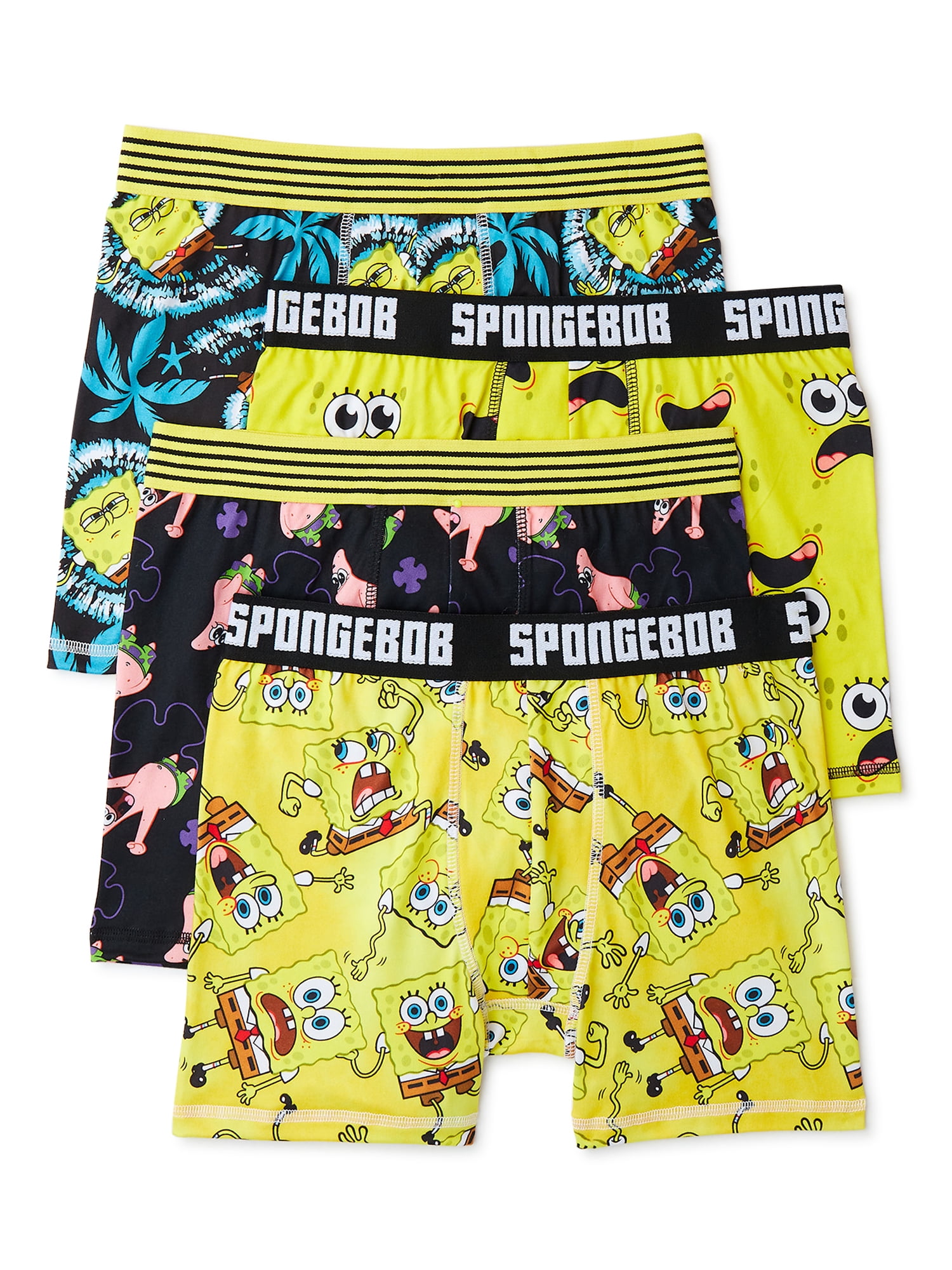 Crazy Boxers SpongeBob SquarePants Face All Over Boxer Briefs