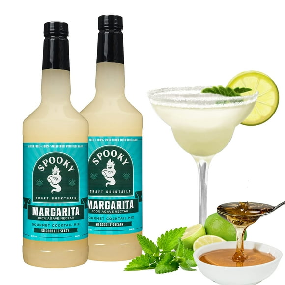 SPOOKY Margarita Cocktail Mix, Low Carb, Low Calorie, Gluten Free and All-Natural, Set of 2