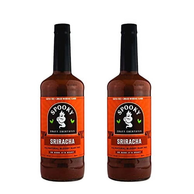 SPOOKY SRIRACHA BLOODY MARY Mix All Natural Gluten Free Voted Best Bloody Mary 32oz 2
