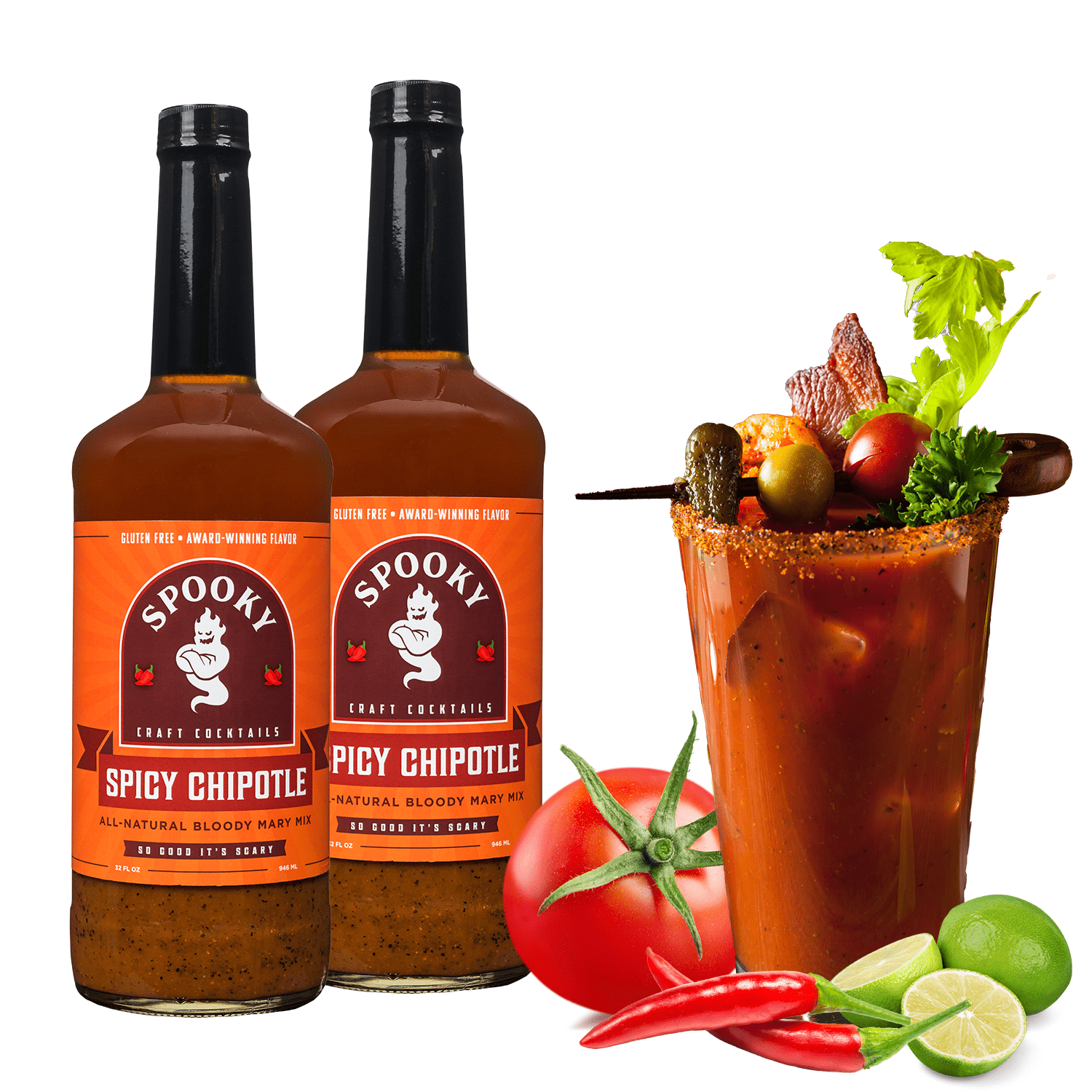 Demitri's Chipotle Habañero Bloody Mary Seasoning - 16oz Spicy Cocktail Mix