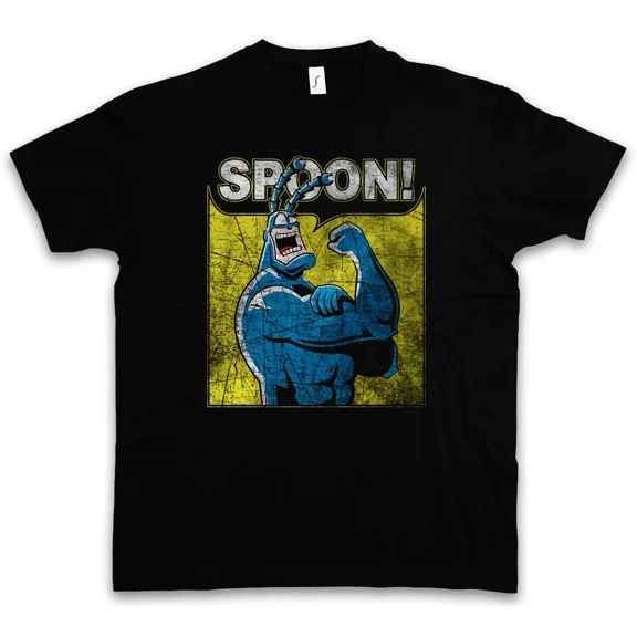 SPOON! Comic Fun Superhero The Arthur Terror Tick Cartoon T-SHIRT