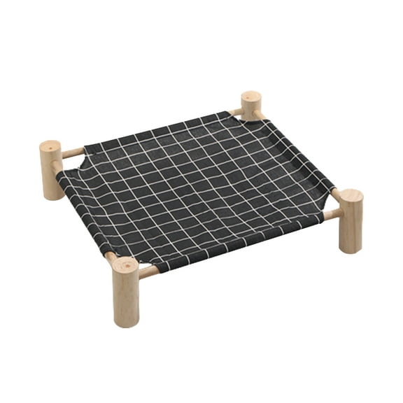 SPOORYOO Cooling Elevated Dog Bed for Large Dogs,Dog Suspended Bed,Wooden Dog Suspended Elevated Cold Bed,Detachable Portable Indoor/Outdoor Pet Bed,Suitable For Cats And Small Dogs