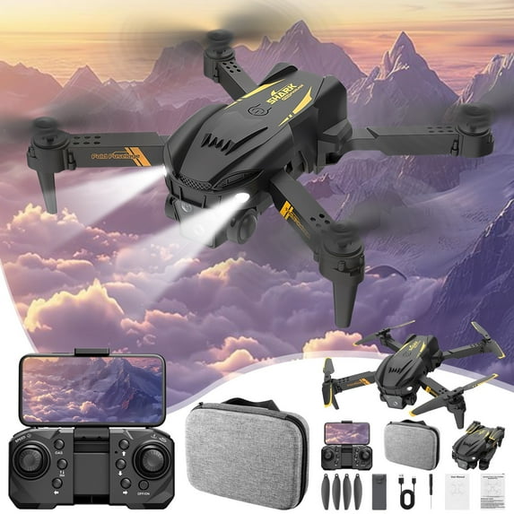 SPOORYYO 1080P HD FPV Drone with Remote Control, Altitude Hold, and Headless Mode - Toy Gifts for Boys and Girls - Includes Trajectory Flight and Speed Adjustment - USB Charging