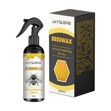 SPOORYYO 120ml Natural Beeswax Furniture Polish Spray - Refurbishes, Waterproofs, and Protects Wooden Surfaces