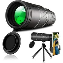 SPOORYYO 16x52 Monocular Telescope with BAK4 Prisms, High Power Magnification, Dual Focus, Night Vision, Shockproof & Waterproof for Bird Watching, Hunting, Hiking