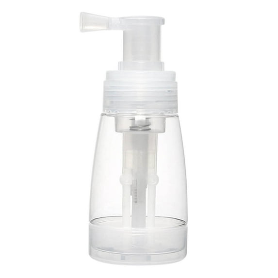 SPOORYYO 180ml Powder Spray Bottle for Dry Shampoo and Cosmetics, Refillable and Travel-Friendly with Locking Nozzle Design