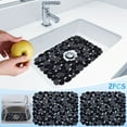thumbnail image 1 of SPOORYYO 2-Pack Kitchen Sink Mats - Heavy-Duty Flexible PVC Protector, Pebble Sink Mats for Stainless Steel & Porcelain Sinks, Dish Drying Mat for Dishes & Glassware, 1 of 8