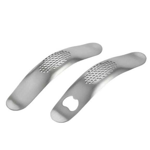 SPOORYYO 2-in-1 Stainless Steel Garlic Press and Bottle Opener - Curved Mud Press Design for Efficient Grinding and Easy Beverage Access