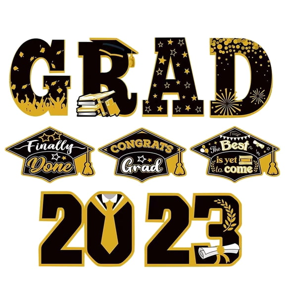 SPOORYYO 2023 Graduation Season Garden Flag, Outdoor Lawn Decor with Graduation Cap Design