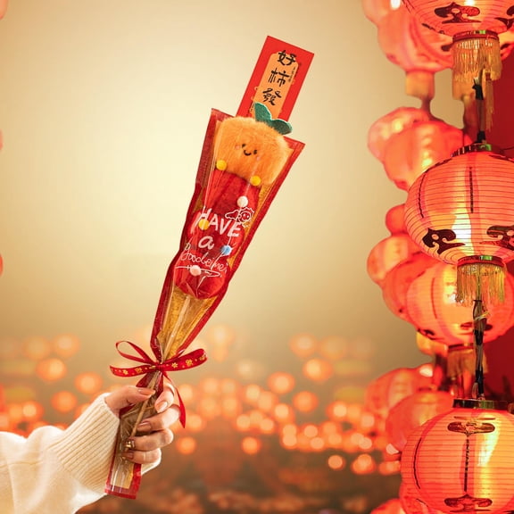 SPOORYYO 2026 Lunar New Year Desktop Festive Skewer Photo Prop, Winter Holiday Celebration Decoration, Sweet Blessing Table Accent, Social Media Backdrop, Warm Seasonal Atmosphere Creator