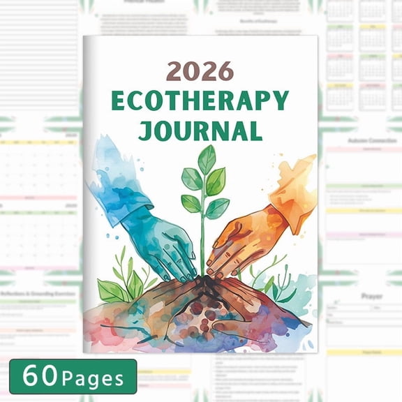 SPOORYYO 2026 Weekly Monthly Planner with Tabs Eco Dated Notebook A4 Hardcover Journal