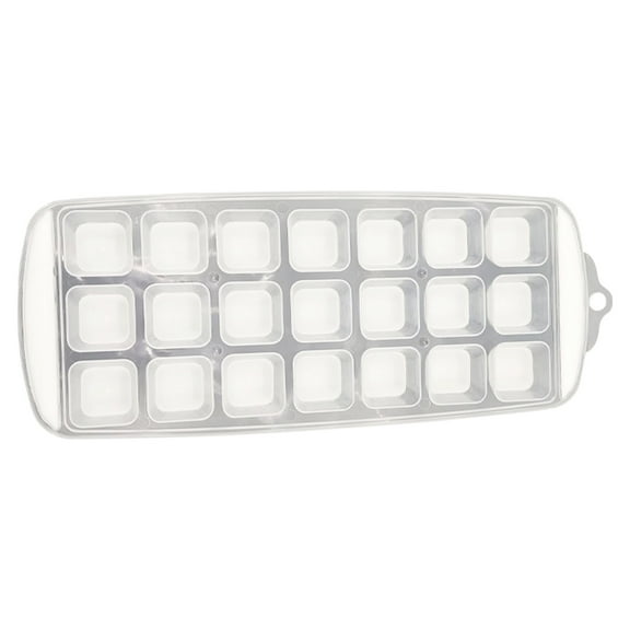 SPOORYYO 21-Cell Quick Freezing Ice Tray - Food Grade PP Material, Easy Release for Round Spherical Ice Cream and Cocktails