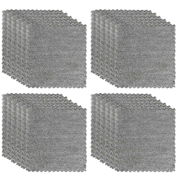 SPOORYYO 24-Pack Super Absorbent Microfiber Kitchen Cloths - Coral Velvet Dish Towels for Nonstick Oil, Washable, and Fast Drying