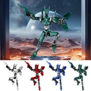 SPOORYYO 3D Printed 5.19" Stick Action Figure, Highly Movable Desktop Decoration, Creative DIY Gift for Birthdays & Festivals, Green