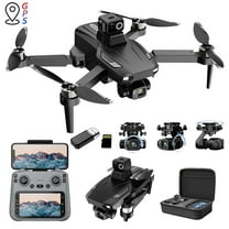 SPOORYYO 4K HD GPS Drone with 5G, 4.5-Inch Screen, 3-Axis Gimbal, Laser Obstacle Avoidance, 25-Min Flight Time, One-Click Return