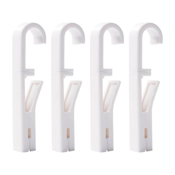 SPOORYYO 4pc Multifunctional Hook Clip 360° Rotating Clips for Hanging Storage, Windproof and Non-slip