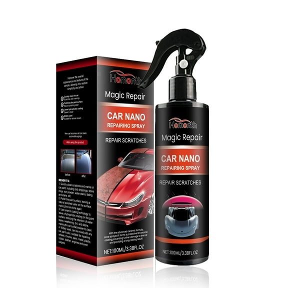 SPOORYYO 6-in-1 Car Coating Spray - Waterless Cleaning, Scratch Repair, and Diamond-Like Protection for Car Paint - 100ml