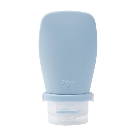 SPOORYYO 60ml Cosmetic Sample Bottles Portable Flip-Top Design for Shampoo and Shower Gel - Easy Squeezing Travel Set