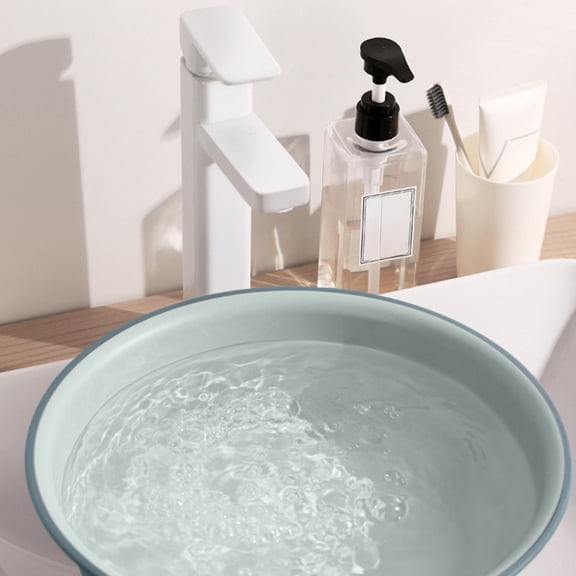 SPOORYYO ABS Plastic Wash Basin with Two-Tone Design for Home, Hotel, and School - Available in Three Sizes for Hand Washing, Face Washing, and Foot Washing
