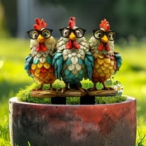 SPOORYYO Acrylic Garden Stakes for Outdoor Decoration, Series Themed Ground Insert Decor