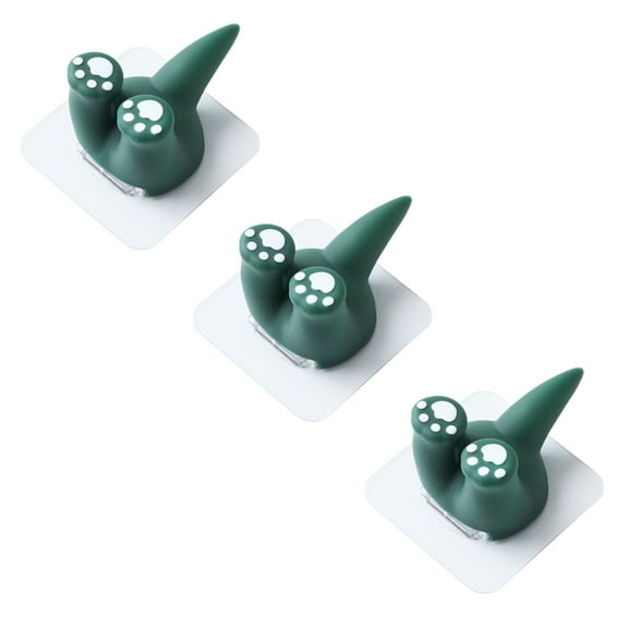 SPOORYYO Adorable Dog Tail Wall Hooks - Decorative & Functional Wall-Mounted Hangers for Coats, Hats, Towels, Bags, Keys - Cute Dog Butt Design with Strong Traceless Adhesive, Set of 5