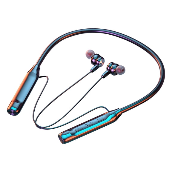 SPOORYYO Around The Neck Wireless Workout Earbuds in-Ear,Neckband Bluetooth Headphones,Noise Canceling Stereo Headphones for Sports