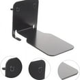 thumbnail image 1 of SPOORYYO Black Floating Bookshelf - Invisible Wall-Mounted Metal Shelf for Home and Office Storage, 1 of 4